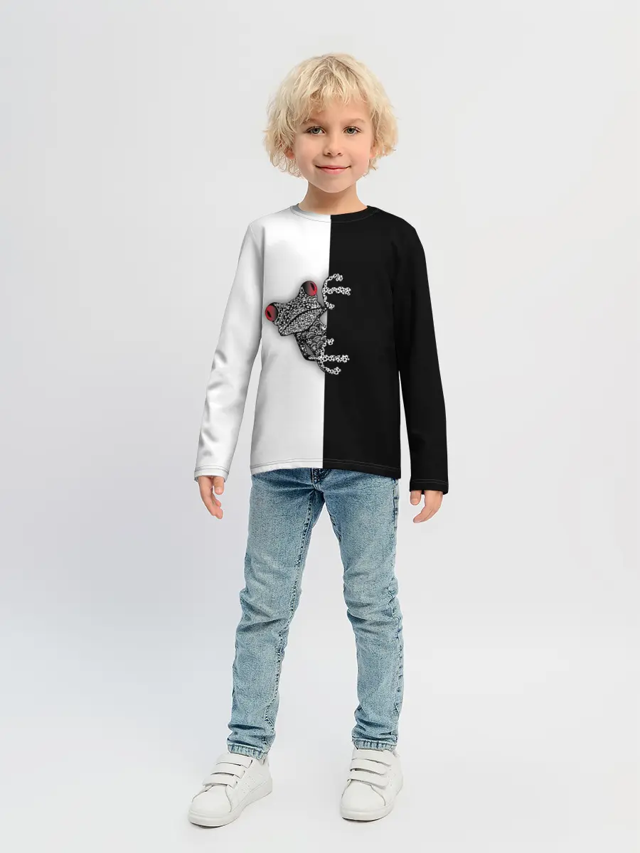 Детский лонгслив / Лягуха