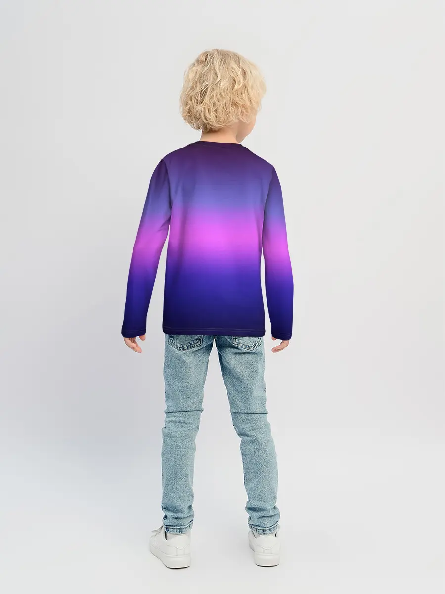 Детский лонгслив / Единорог