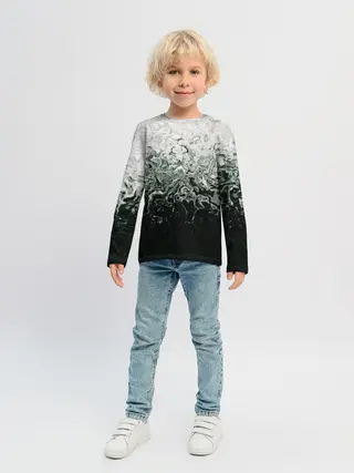 Детский лонгслив / Разводы жидкость абстракция