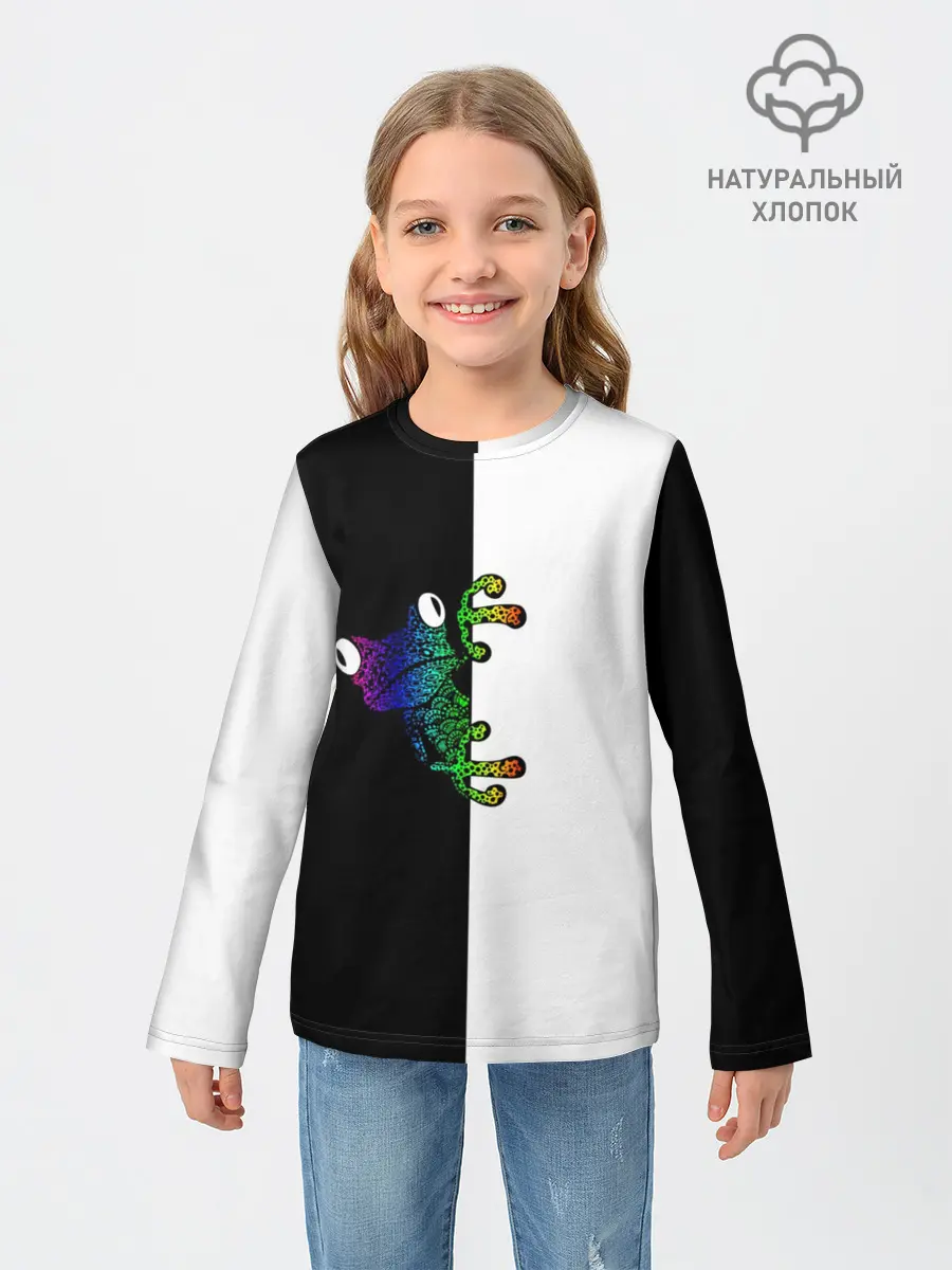 Детский лонгслив / Лягуха