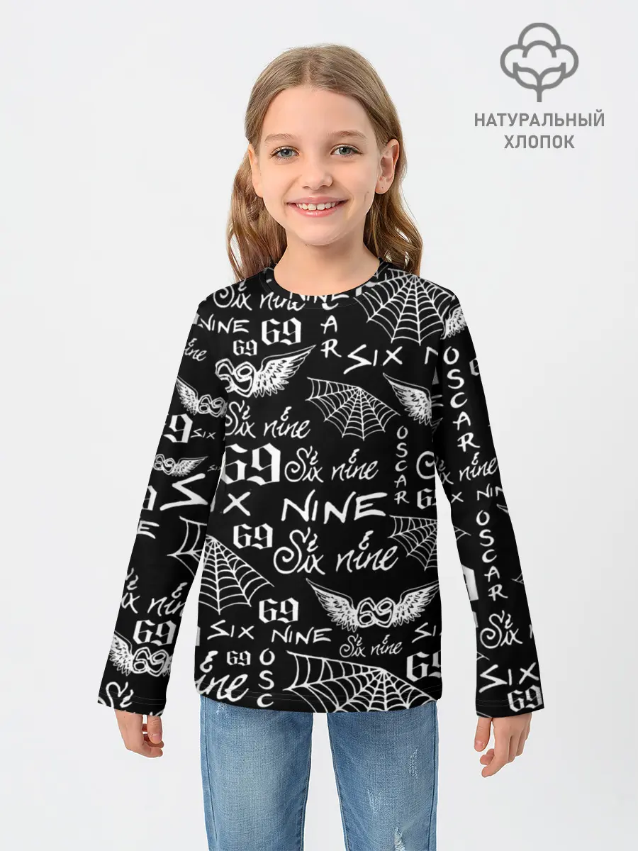 Детский лонгслив / 6IX9INE ТАТУИРОВКИ