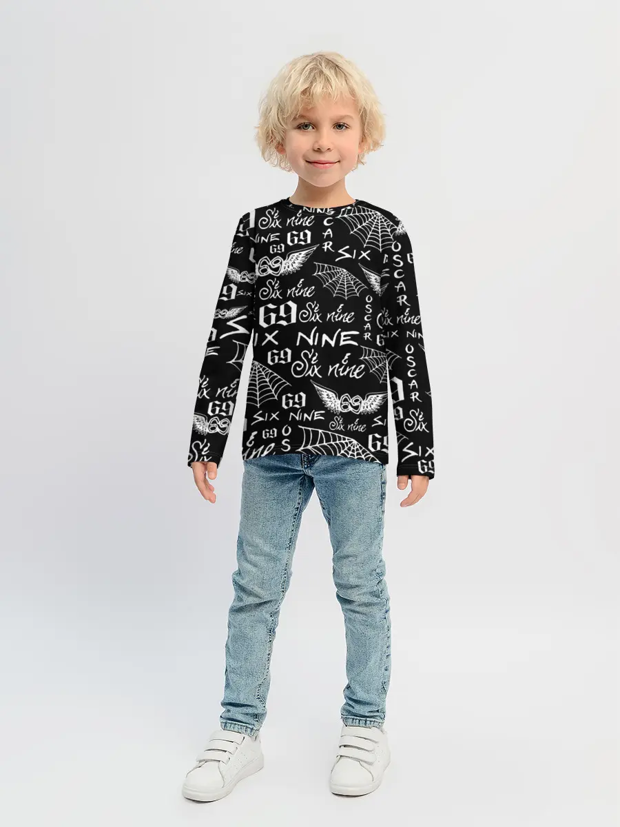 Детский лонгслив / 6IX9INE ТАТУИРОВКИ
