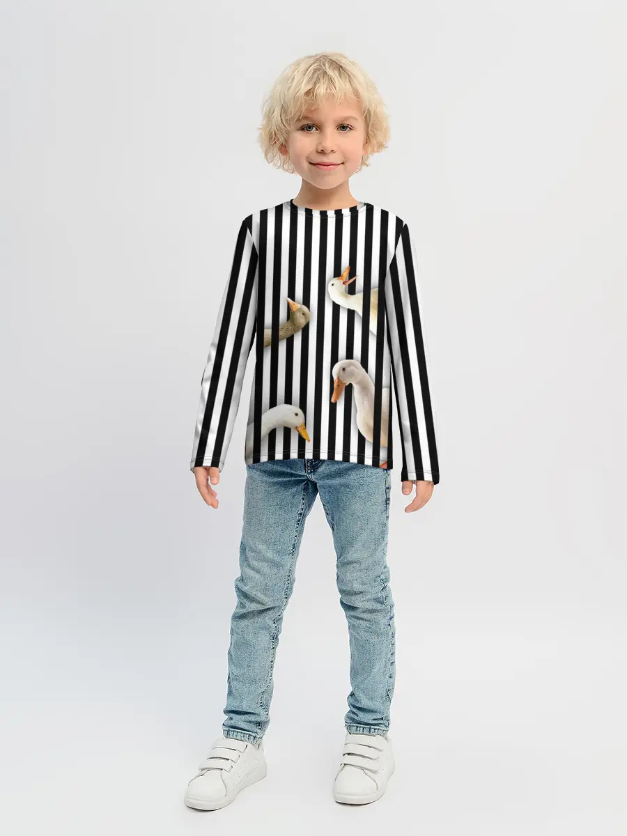 Детский лонгслив / Гуси