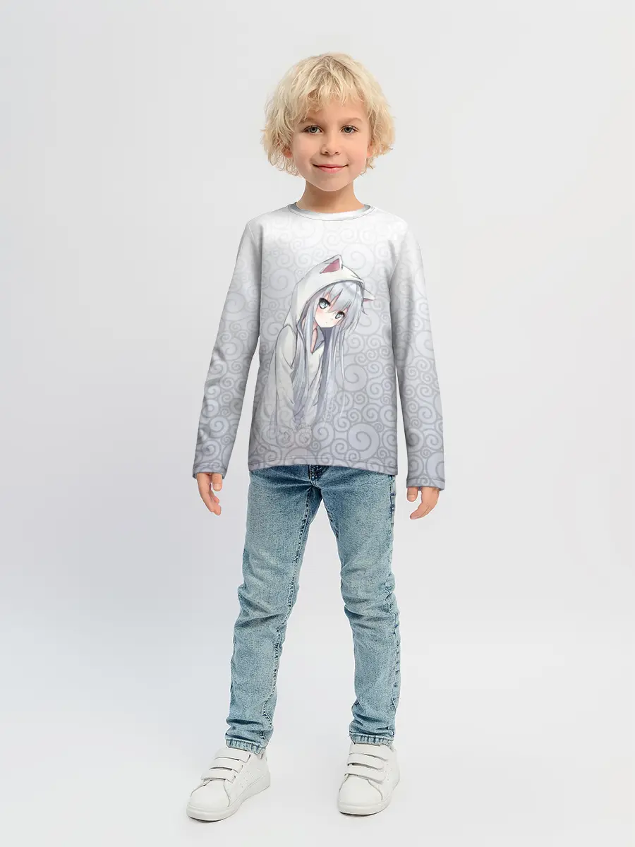 Детский лонгслив / Cat-girl