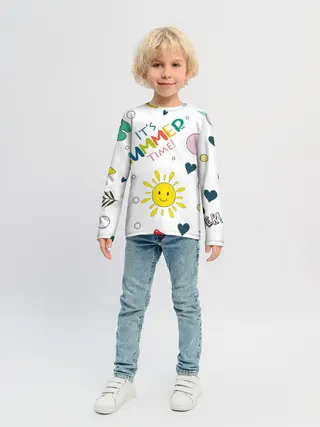 Детский лонгслив / summer time