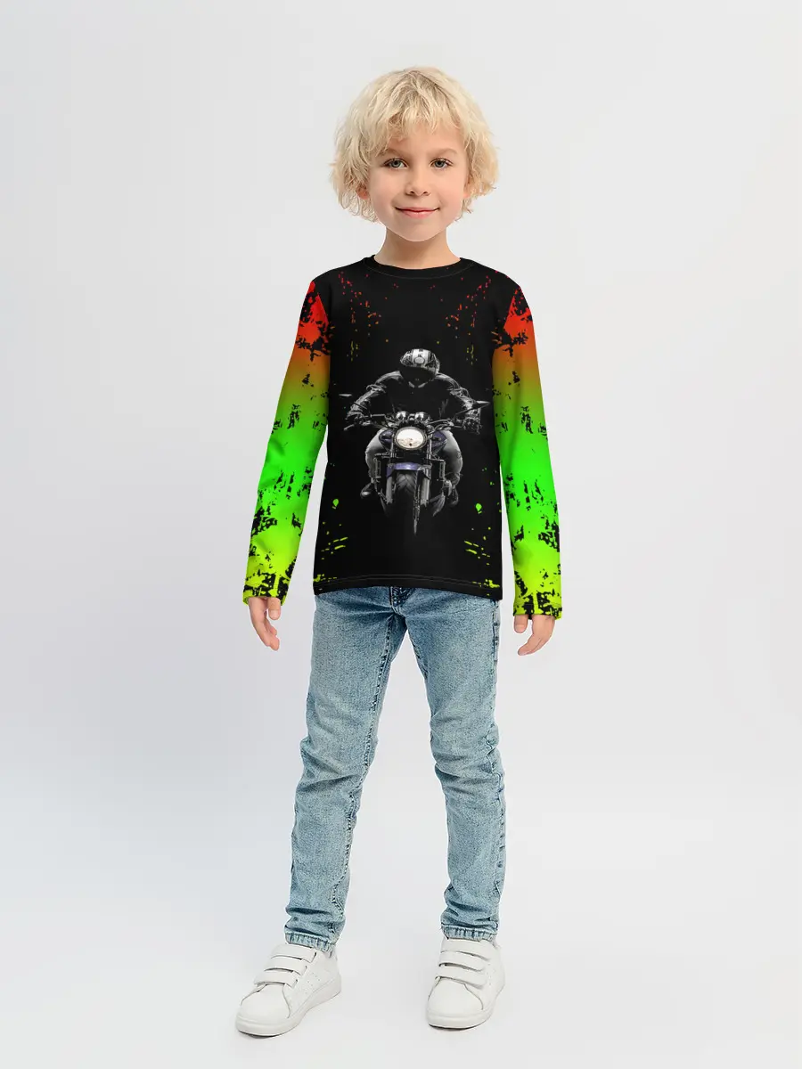 Детский лонгслив / МОТОЦИКЛЫ