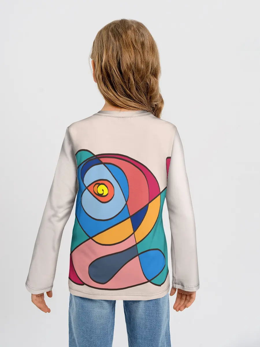 Детский лонгслив / Абстракция полет фантазии