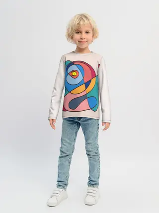 Детский лонгслив / Абстракция полет фантазии