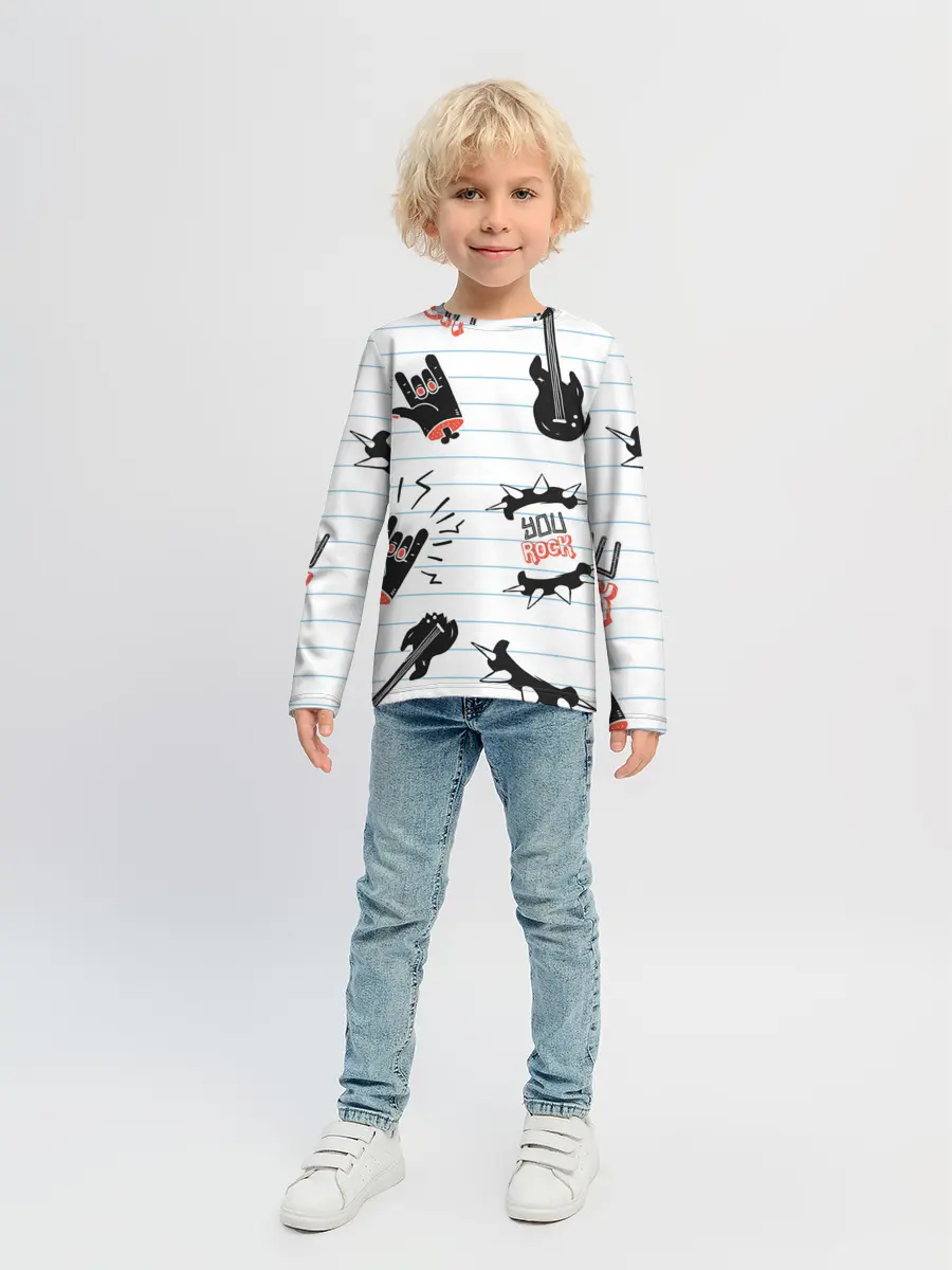 Детский лонгслив / Ты рокер