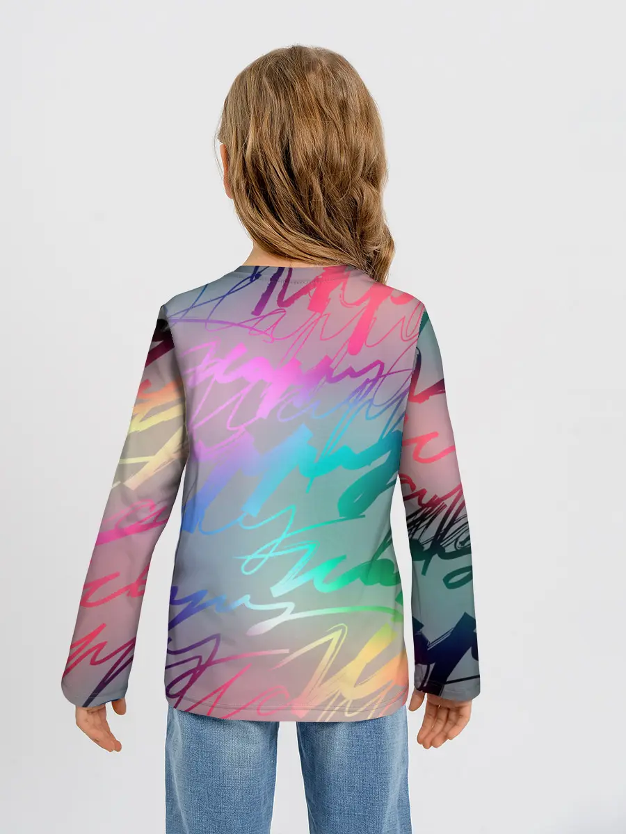 Детский лонгслив / Узоры