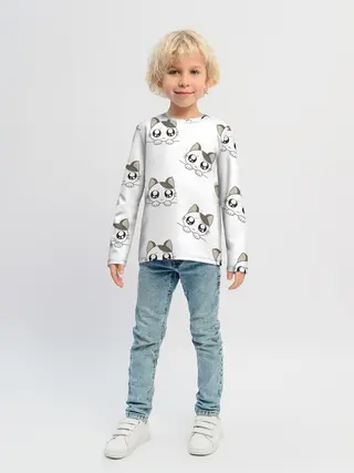 Детский лонгслив / Котята