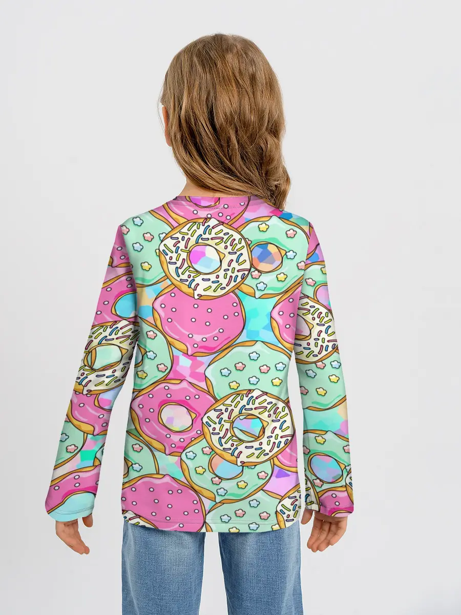 Детский лонгслив / Пончики
