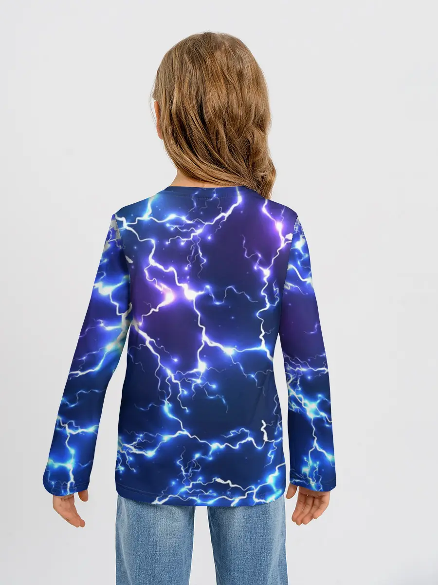 Детский лонгслив / Фортнайт | Молнии