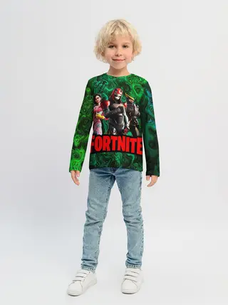 Детский лонгслив / Фортнайт | Волны