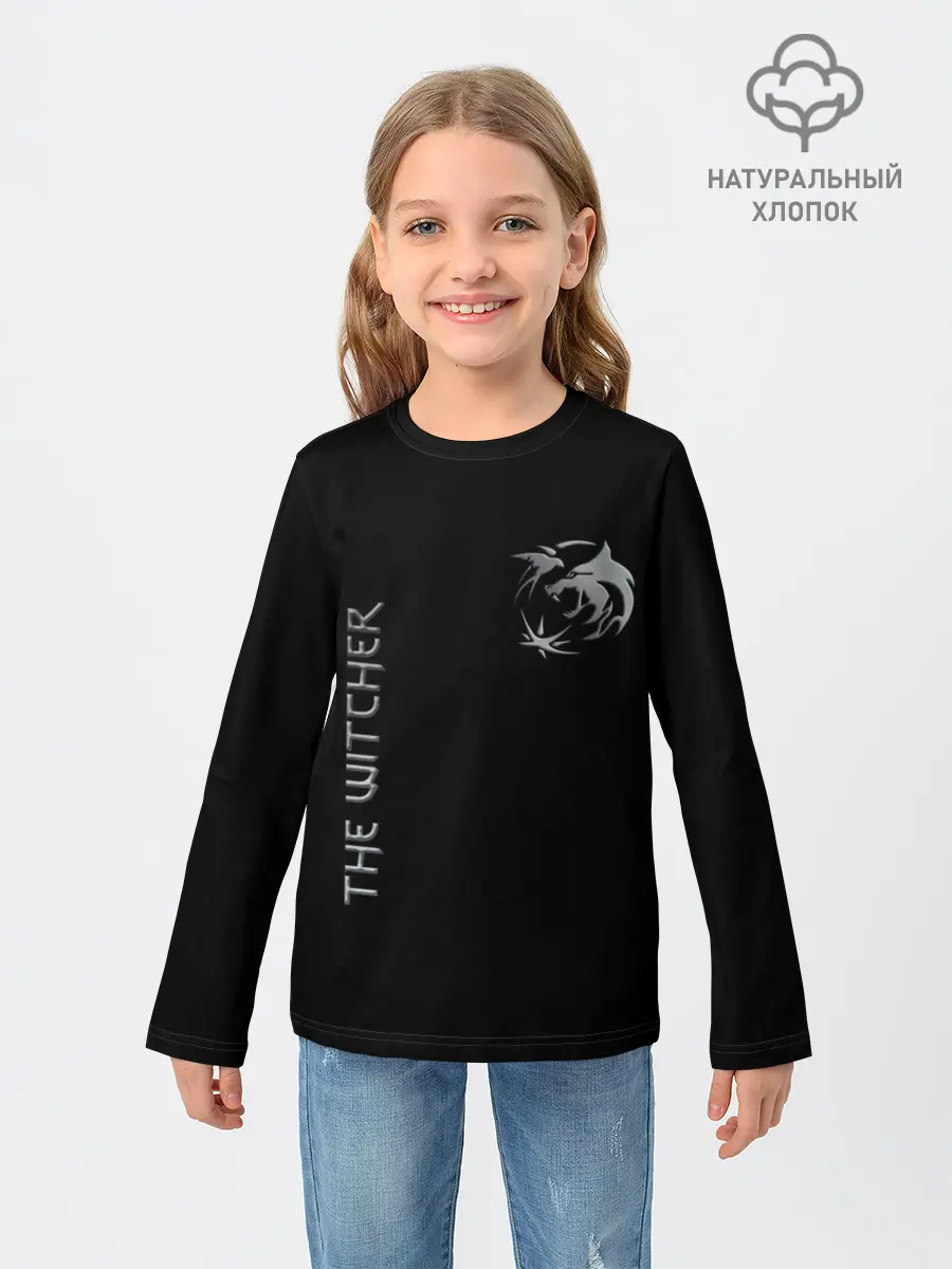 Детский лонгслив / The Witcher Silver