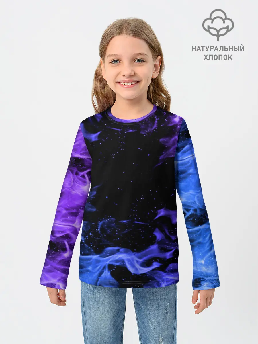 Детский лонгслив / ОГОНЬ