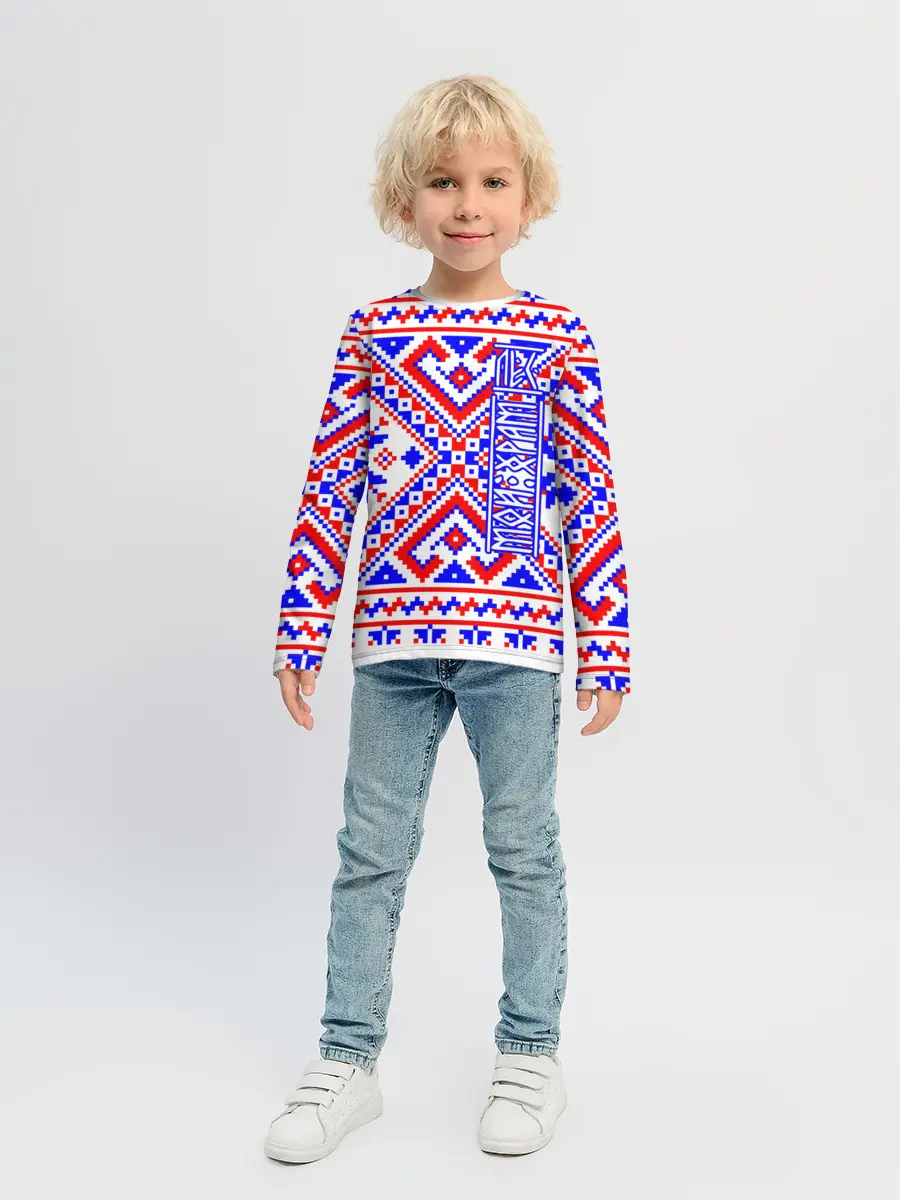 Детский лонгслив / Лес мой храм