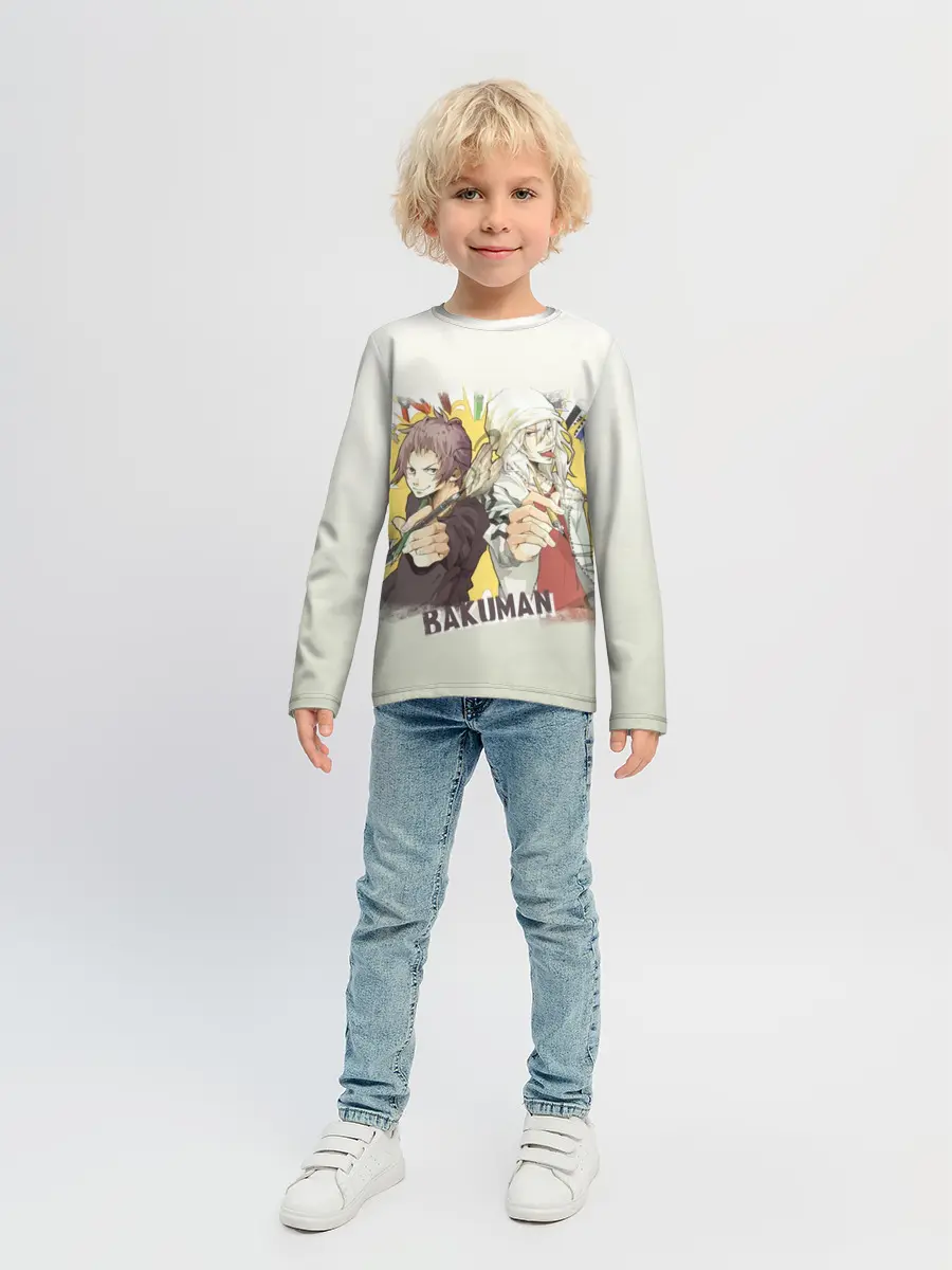 Детский лонгслив / Моритака и Шинта. БАКУМАН