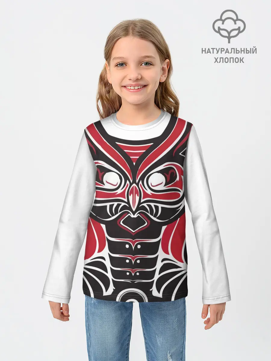 Детский лонгслив / Птица
