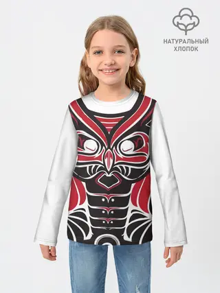 Детский лонгслив / Птица