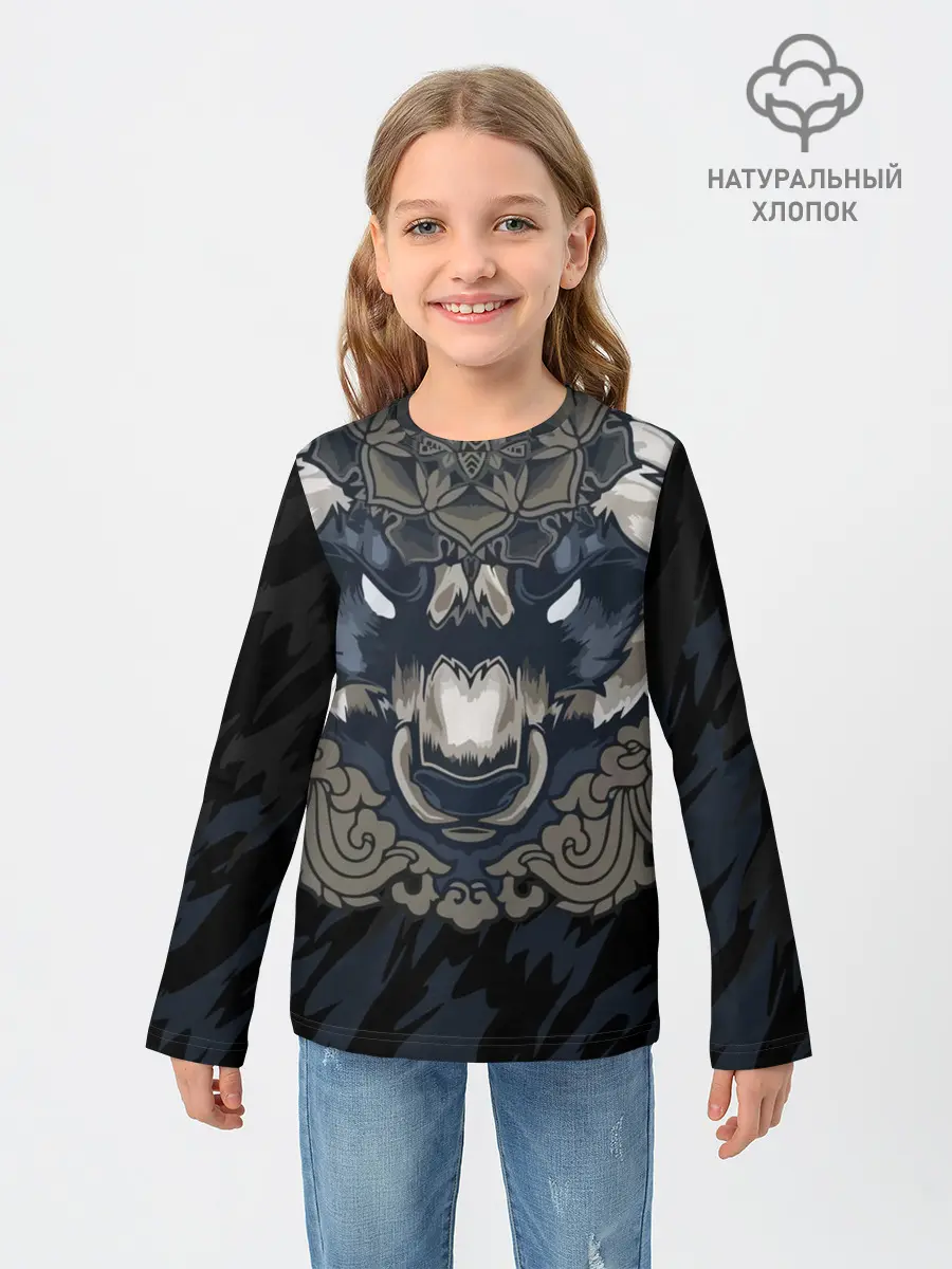 Детский лонгслив / Зверь