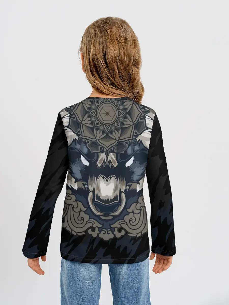 Детский лонгслив / Зверь