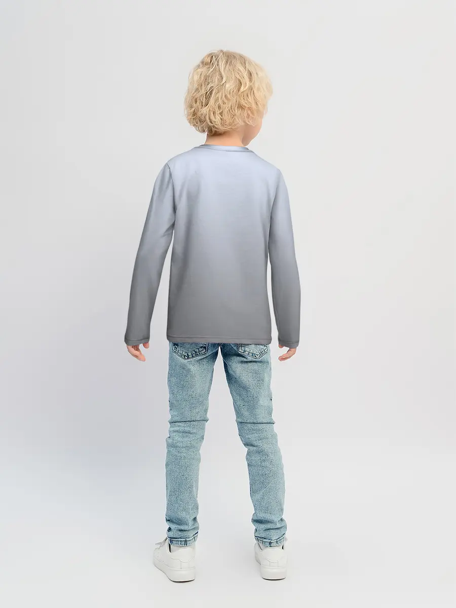 Детский лонгслив / мультяшный пингвин