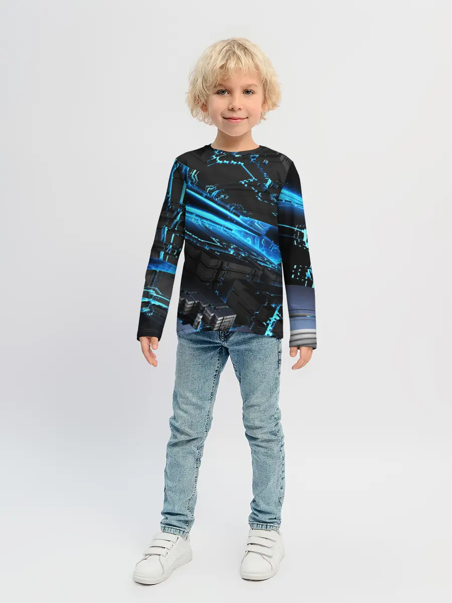 Детский лонгслив / DIGITAL ABSTRACT