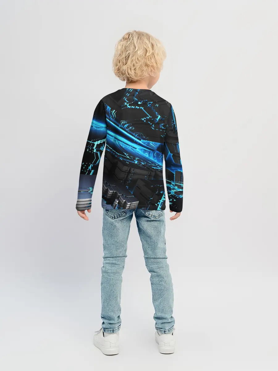 Детский лонгслив / DIGITAL ABSTRACT