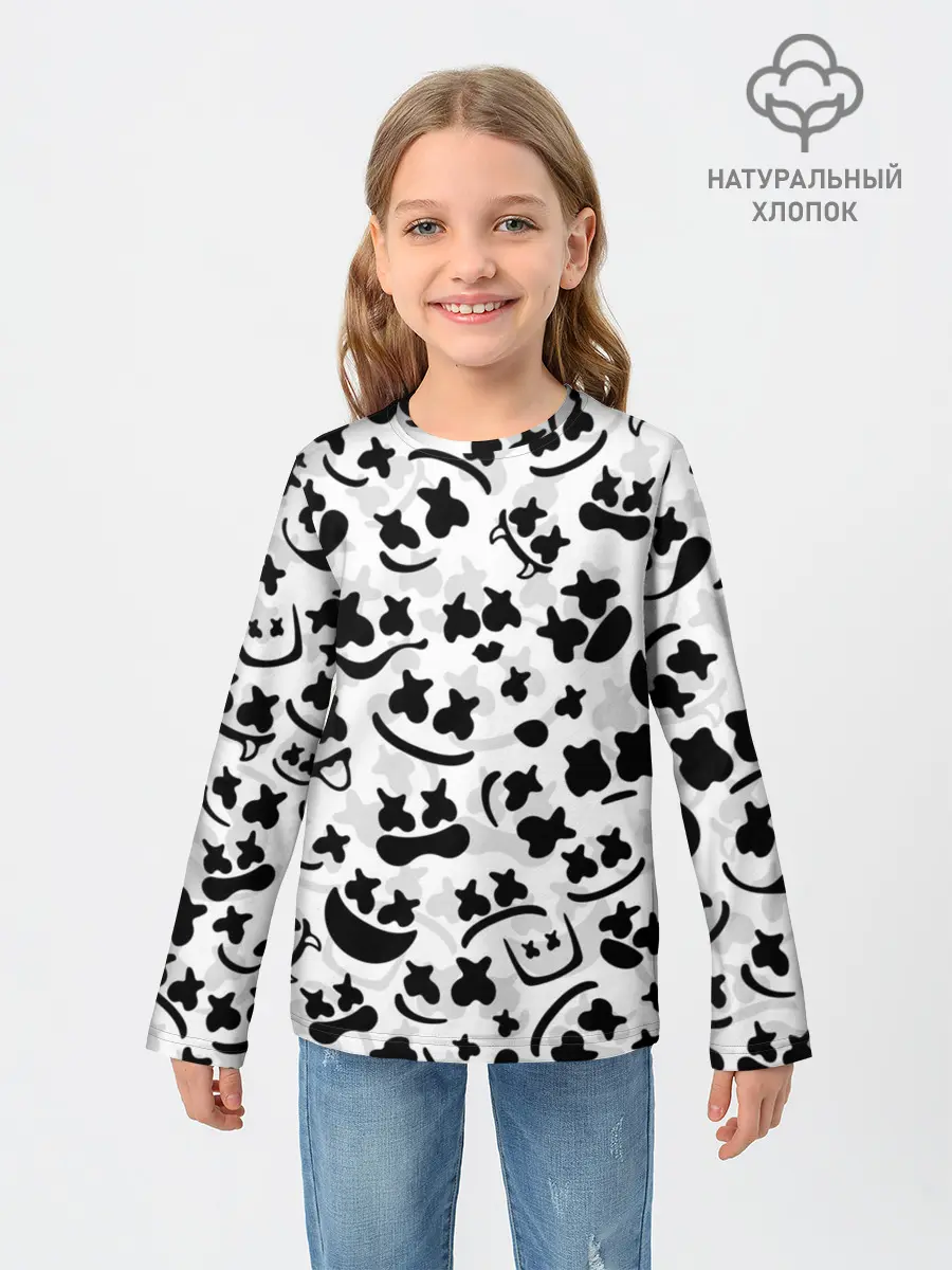 Детский лонгслив / MARSHMELLO FACE