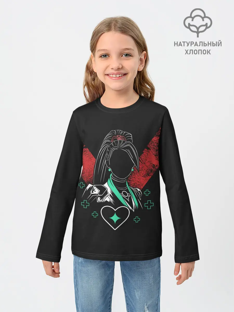 Детский лонгслив / Sage