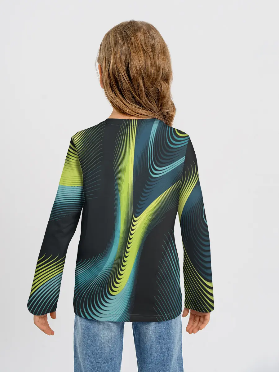 Детский лонгслив / Wave