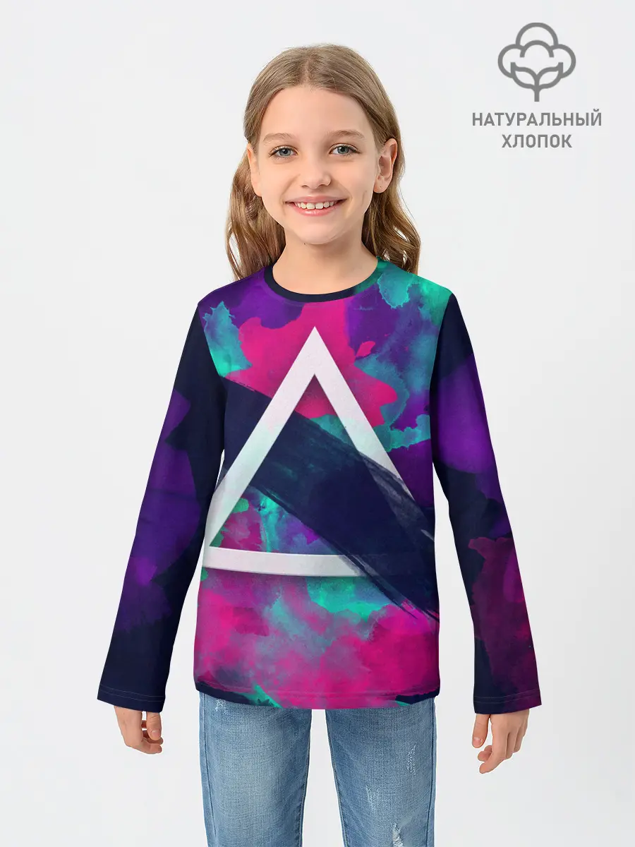 Детский лонгслив / Абстракция