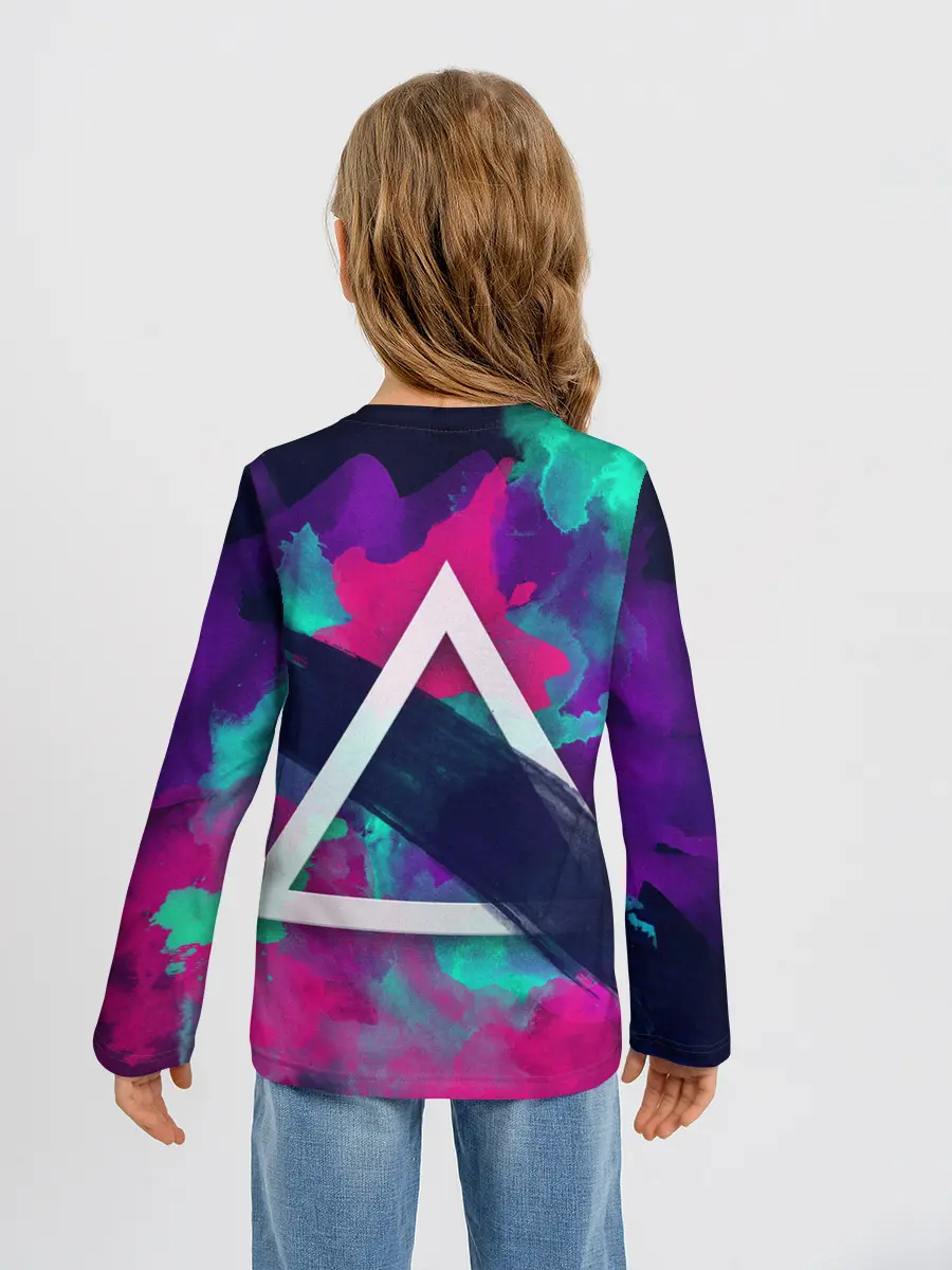 Детский лонгслив / Абстракция