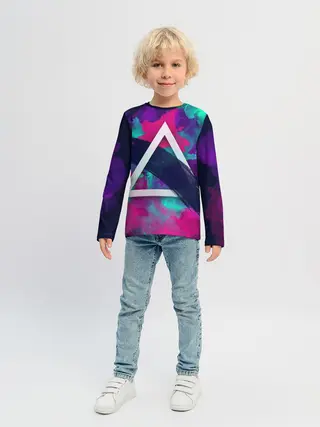 Детский лонгслив / Абстракция