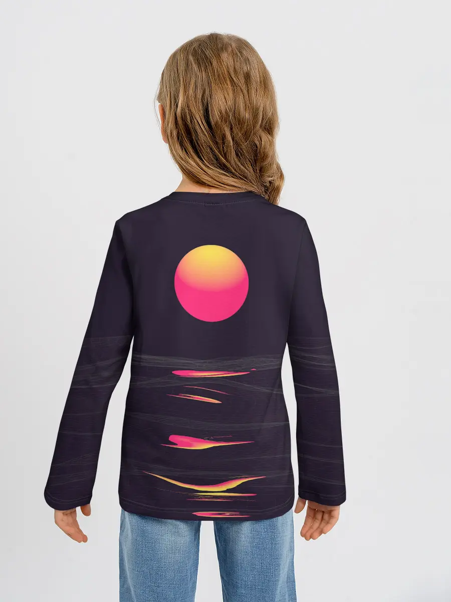 Детский лонгслив / Абстракция