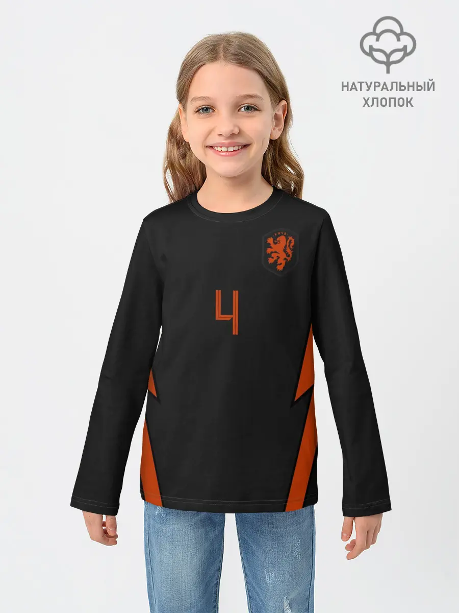 Детский лонгслив / Van Dijk away EURO 2020