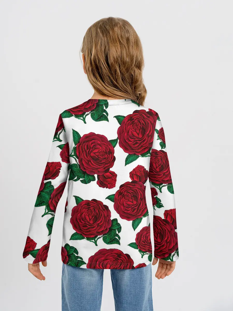 Детский лонгслив / Винтажные розы