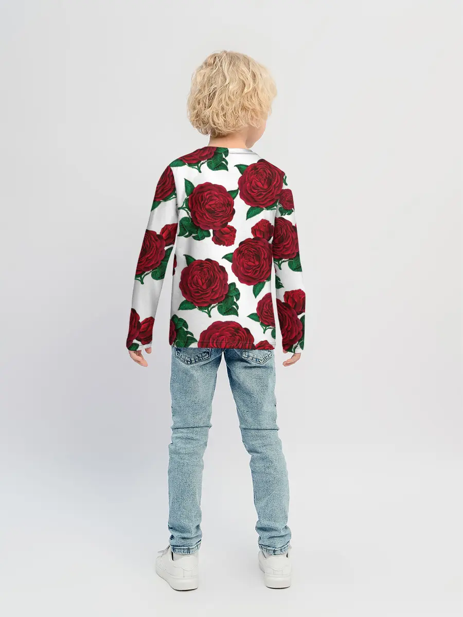 Детский лонгслив / Винтажные розы