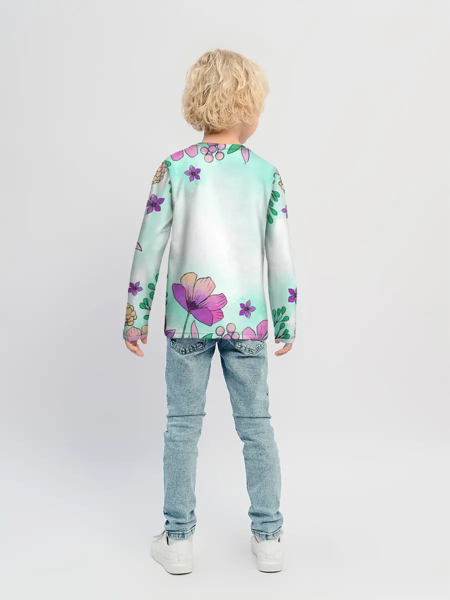 Детский лонгслив / Нежность полей