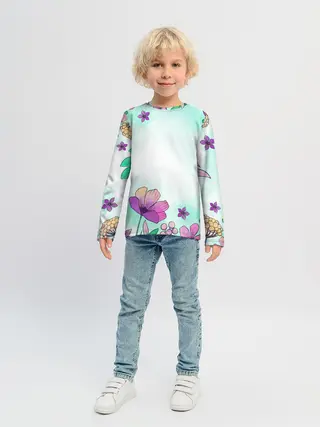 Детский лонгслив / Нежность полей