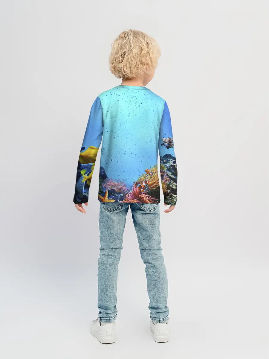Детский лонгслив / Подводный мир