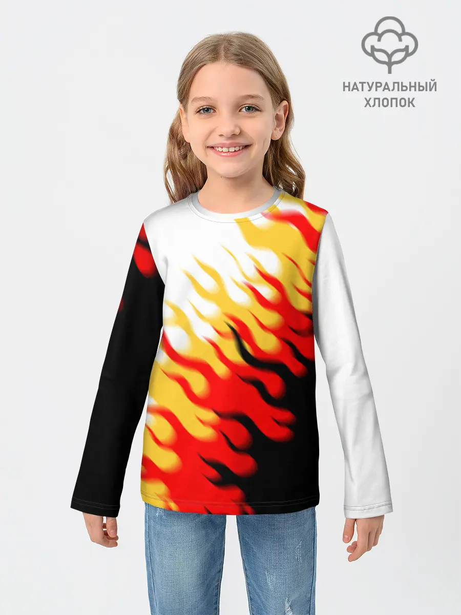 Детский лонгслив / ОГОНЬ.