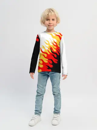 Детский лонгслив / ОГОНЬ.