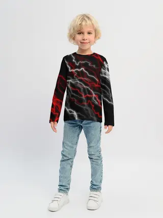 Детский лонгслив / МОЛНИЯ.