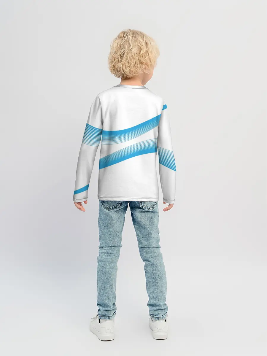 Детский лонгслив / Волны