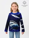 Детский лонгслив / ДЕЛЬФИН В МОРЕ.