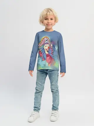 Детский лонгслив / Клоун Багги