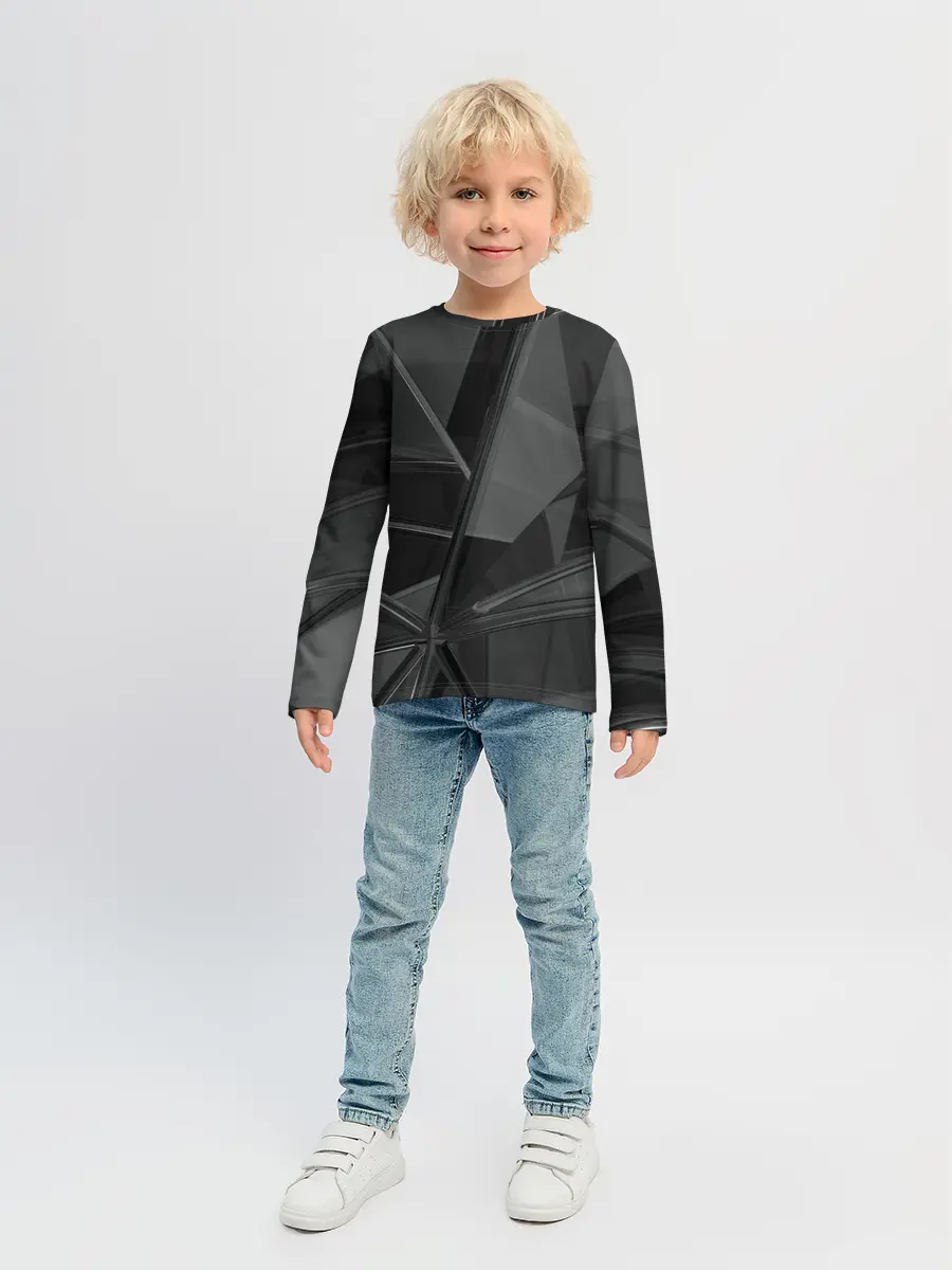 Детский лонгслив / Stone | Black