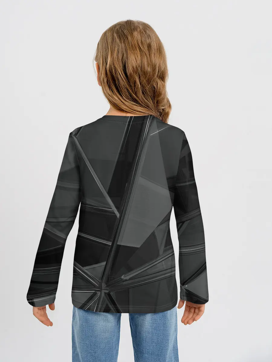 Детский лонгслив / Stone | Black